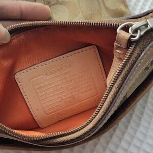 Coach Brown and Tan Belt Bag